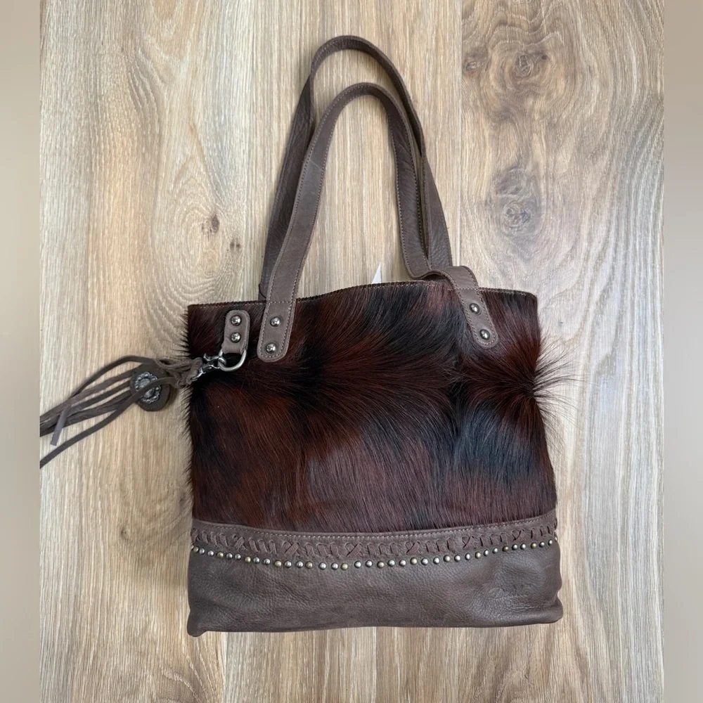 Brown Leather Tote Bag